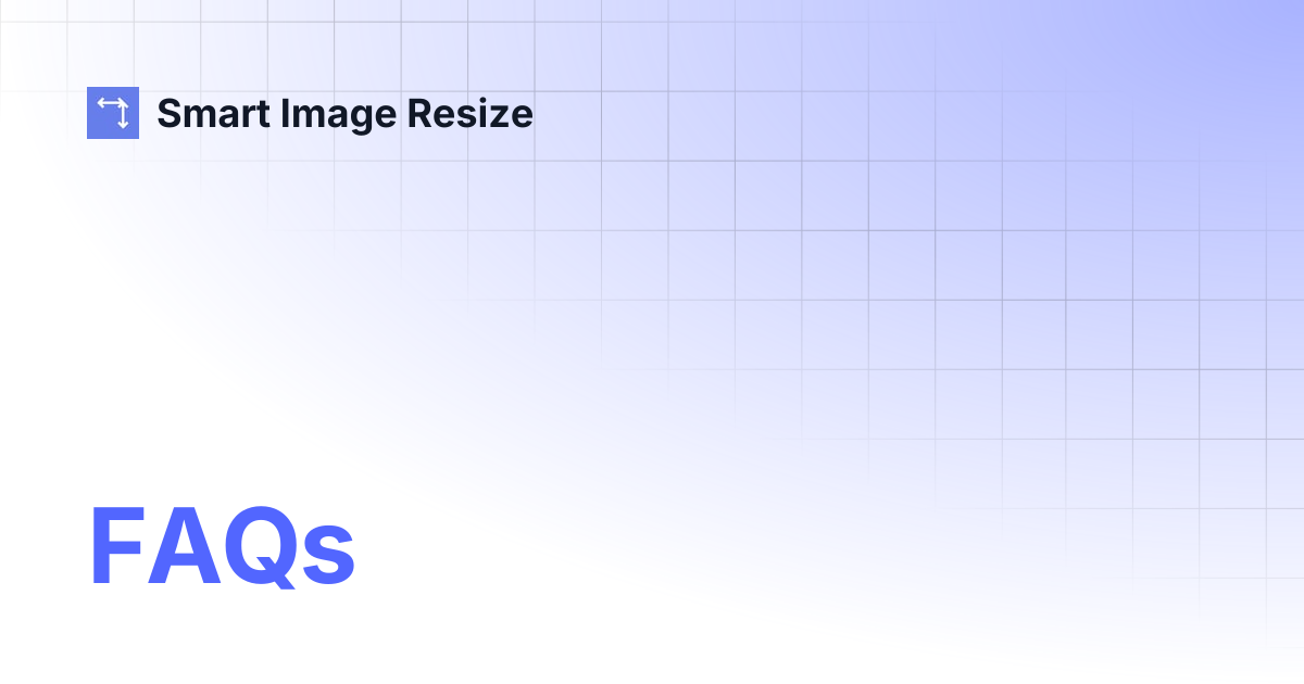 FAQs | Smart Image Resize